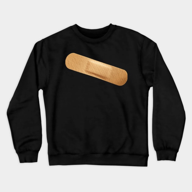 Band aid Crewneck Sweatshirt by  The best hard hat stickers 